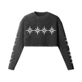 Women's Star Bar Crop LS, front view