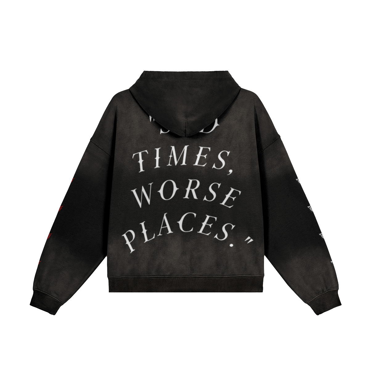 The Last Laugh Hoodie, back view